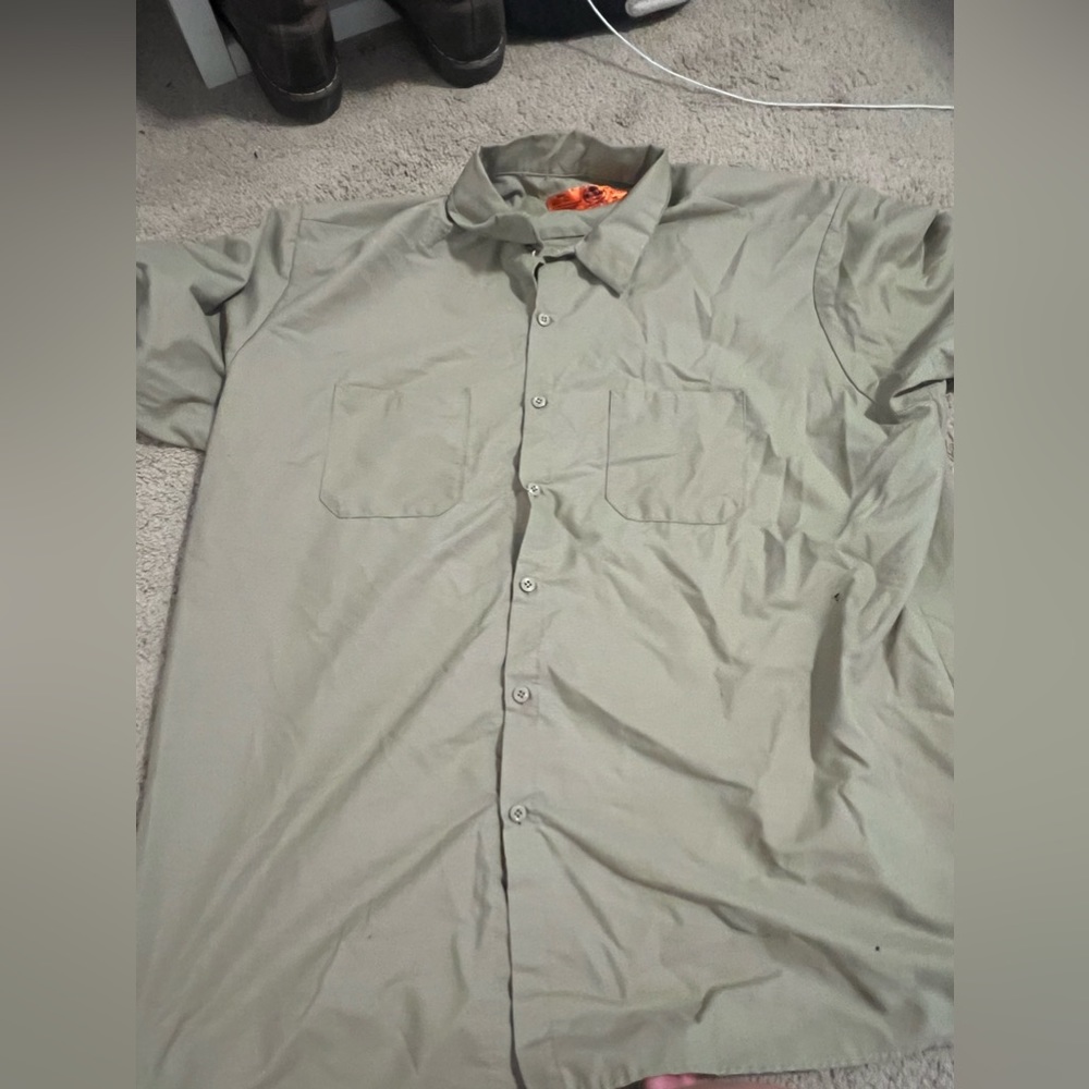 Mens tan Button up
